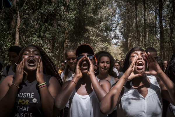 Students call on world leaders to act on climate change in Nairobi on March 15, 2019. © Yasuyoshi Chiba/AFP/Getty