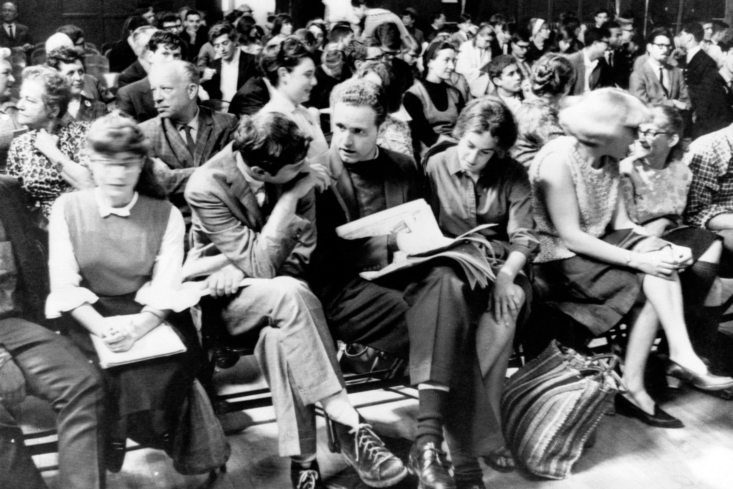 Leaders of the University of California Free Speech Movement in a courtroom in Berkeley, California in 1965. © Universal History Archive/Getty